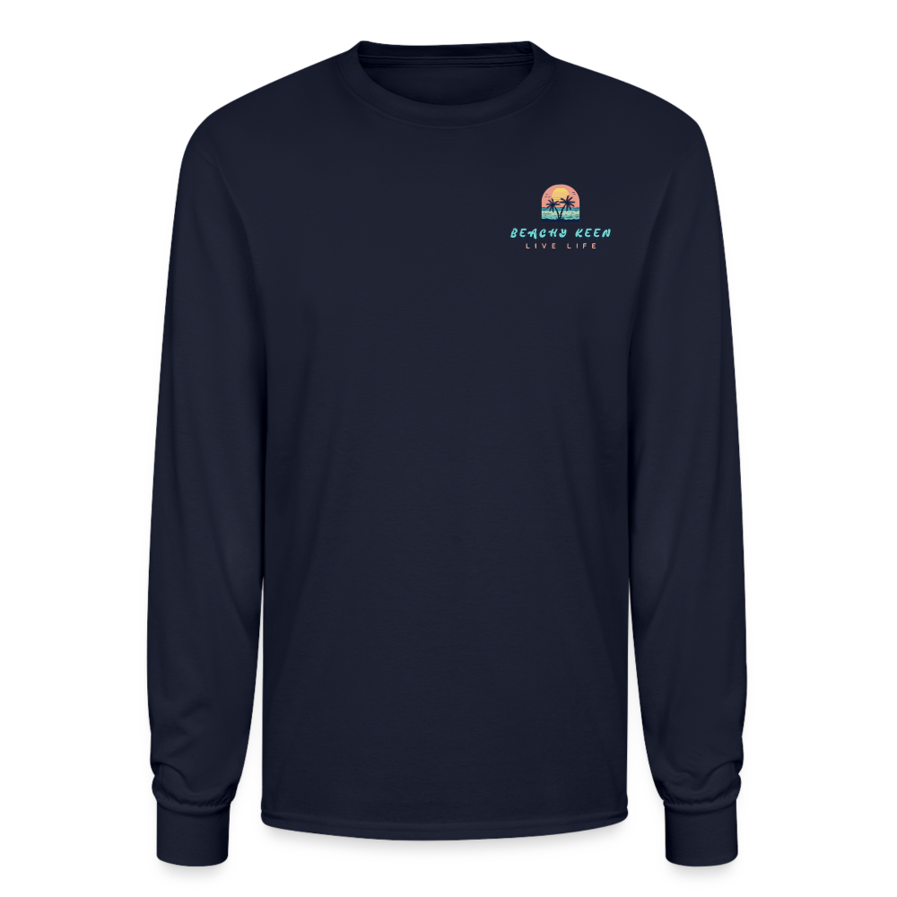 Beachy Keen Champion Unisex Long Sleeve T-Shirt - navy