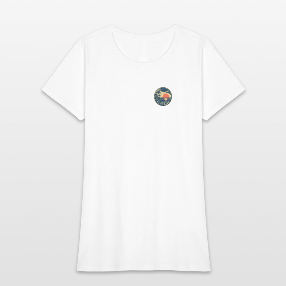 Shoes Off - Life On! Women's T-shirt - white