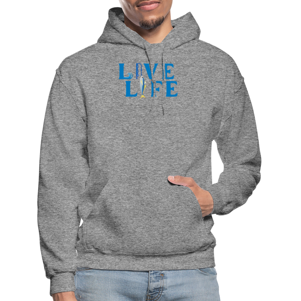 Live Life Fishing Hoodie - graphite heather