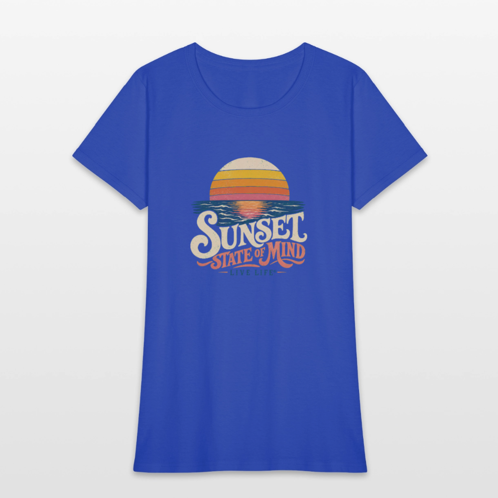 Sunset State of Mind Women's T-shirt - royal blue