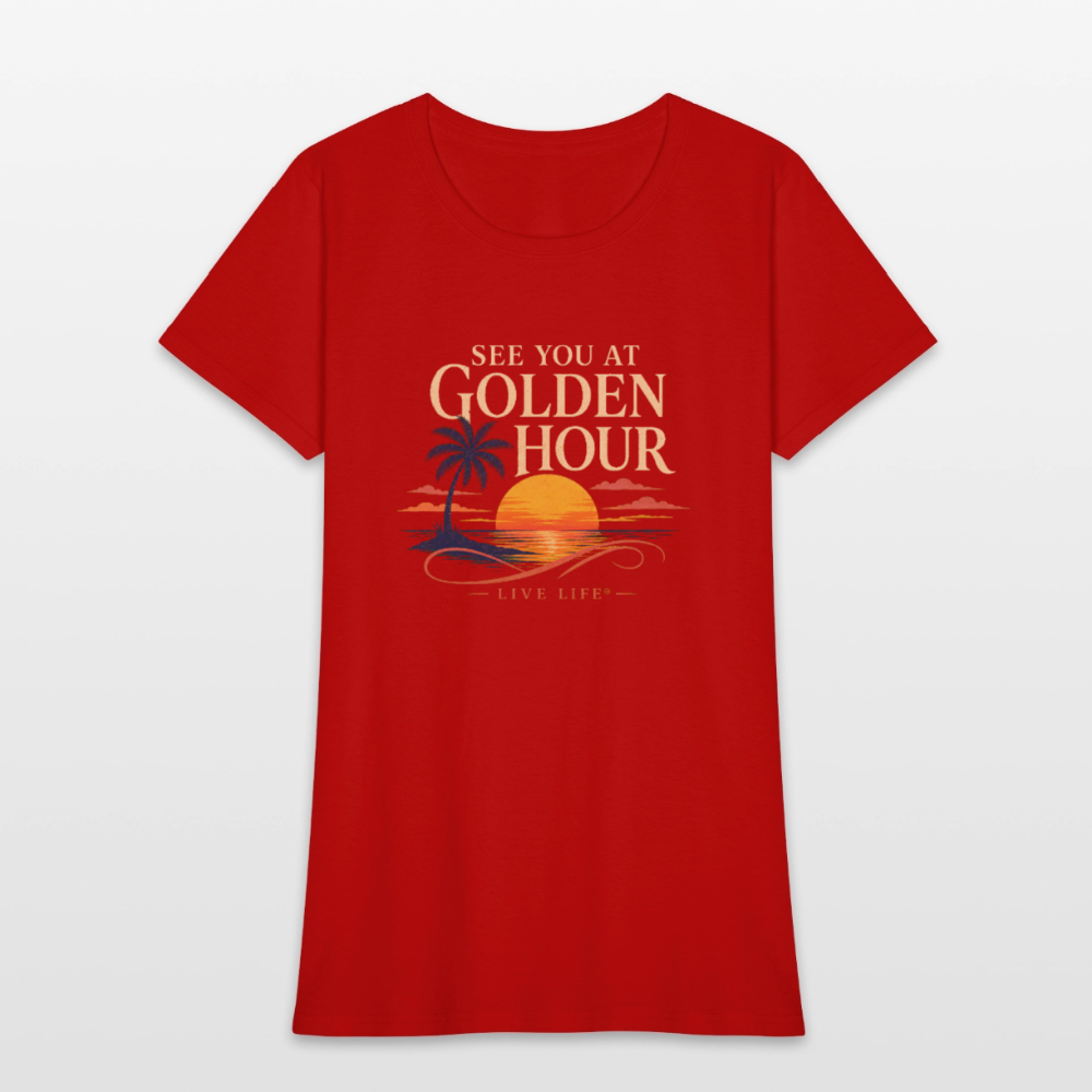 See you at Golden Hour T-shirt - red