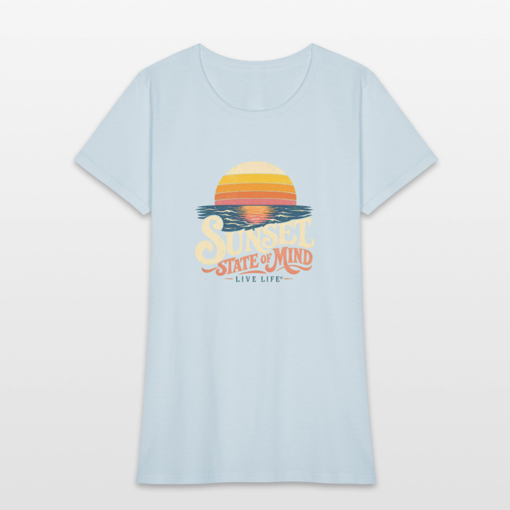 Sunset State of Mind Women's T-shirt - light blue