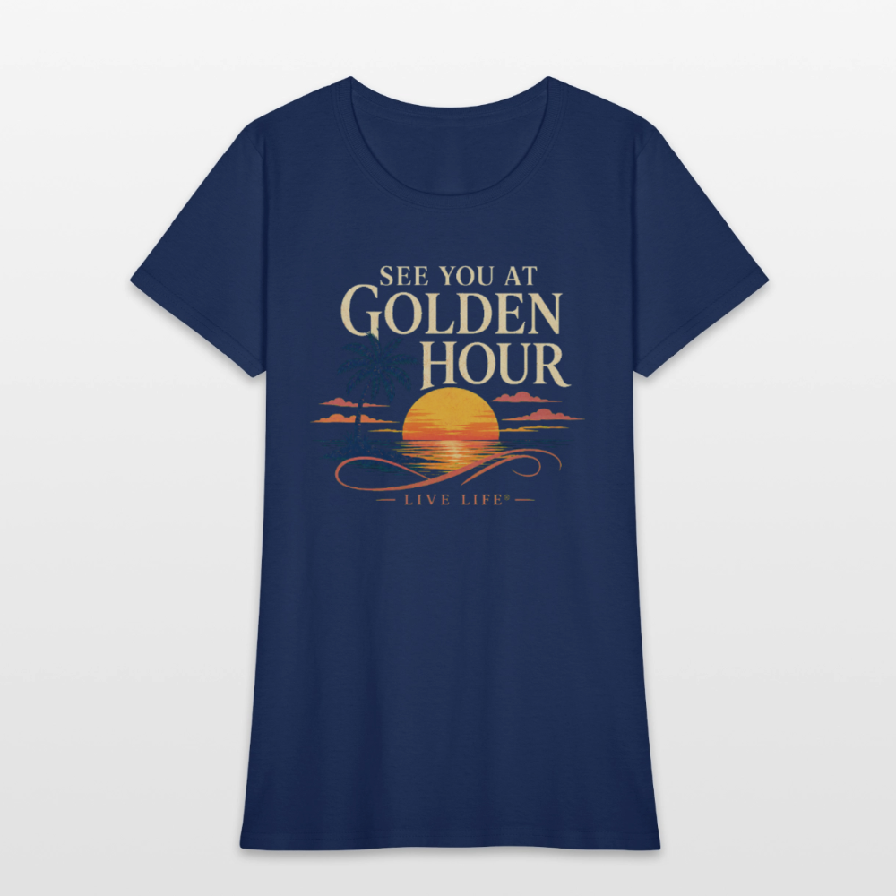 See you at Golden Hour Women's T-shirt -  blue dusk
