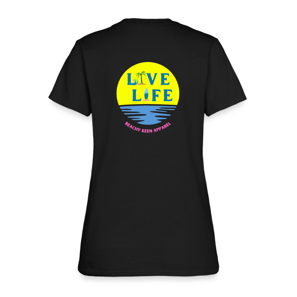 Live Life Beachy Keen - black