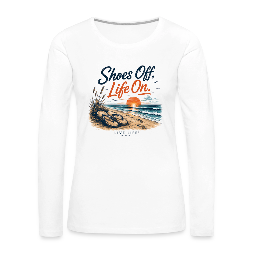 Women's Premium Long Sleeve T-Shirt - white