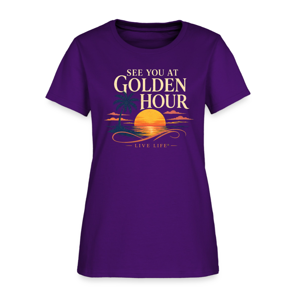 See you at Golden Hour Women's T-shirt - purple