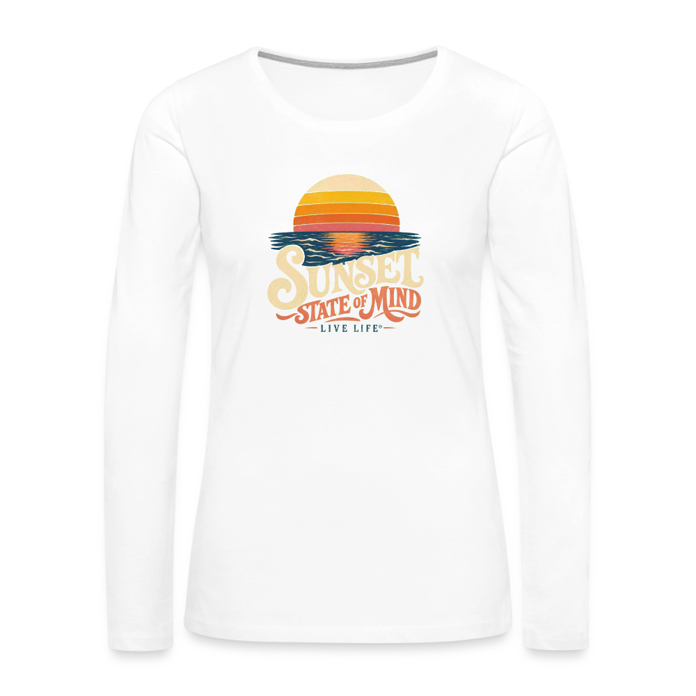 Sunset State of Mind Women's T-shirt - white