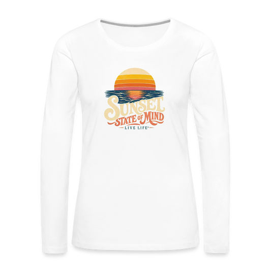 Sunset State of Mind Women's T-shirt - white