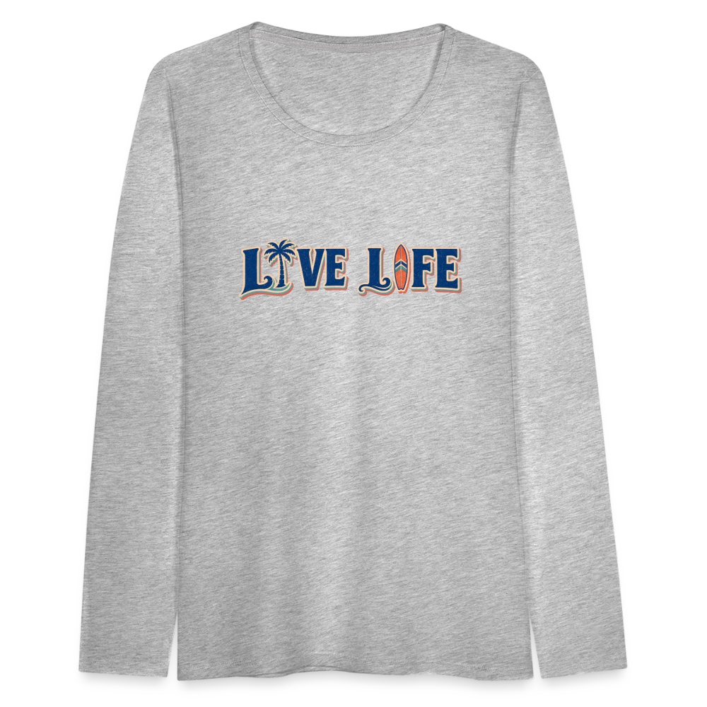 Women's Premium Long Sleeve T-Shirt - heather gray