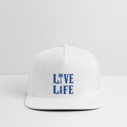 Snapback Baseball Cap - white