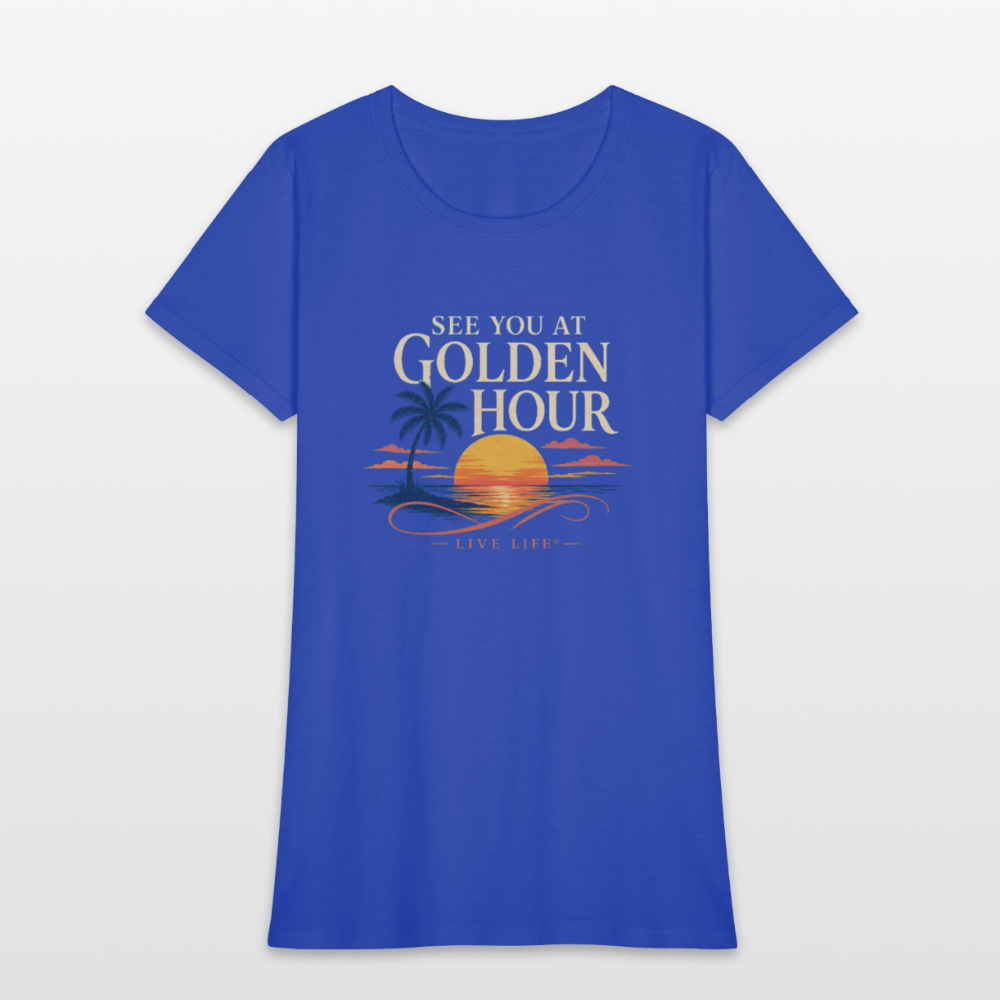 See you at Golden Hour T-shirt - royal blue