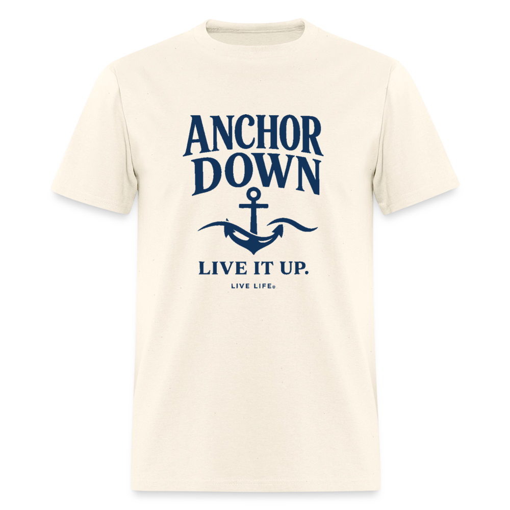 Anchor Down  |  Live it Up Men's T-Shirt - sweet cream heather