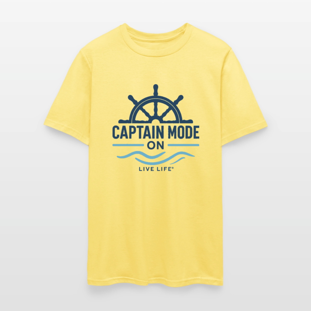 Captain Mode on  Men's T-Shirt | - cornsilk