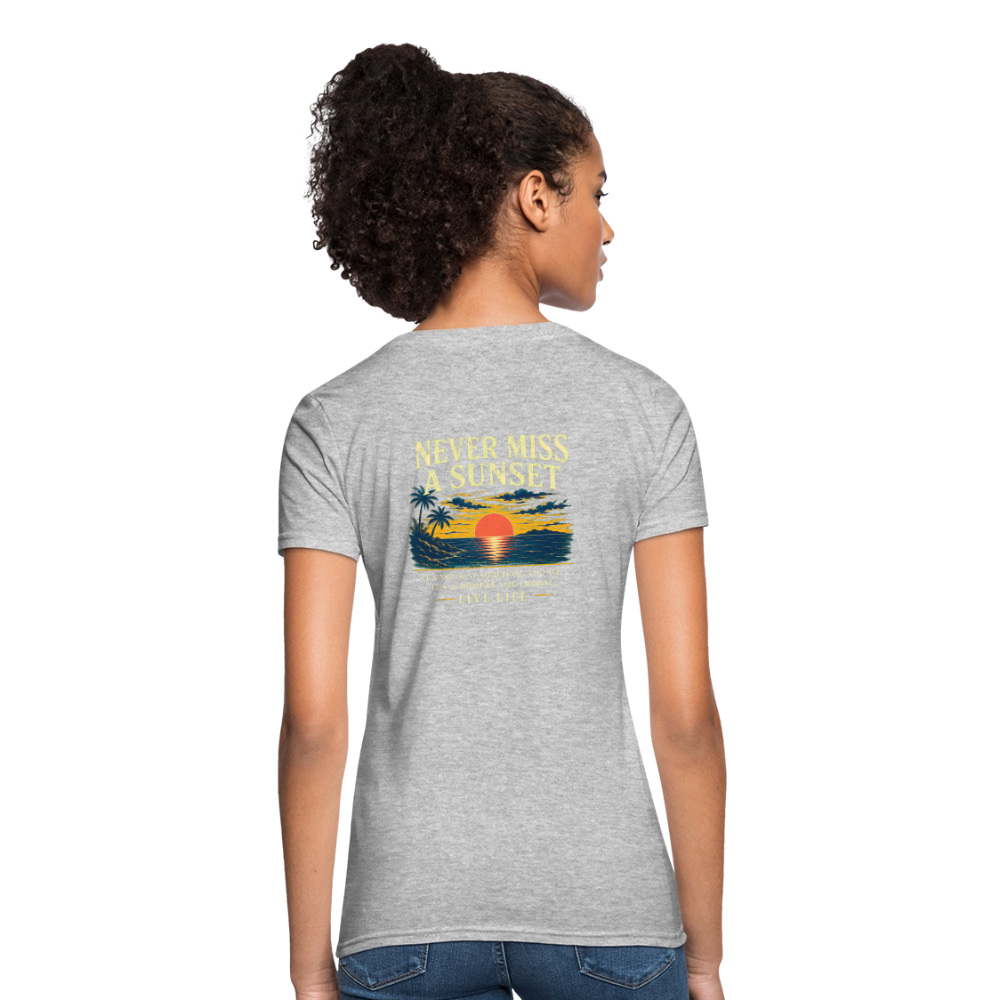 Sunset State of Mind Women's T-shirt - heather gray