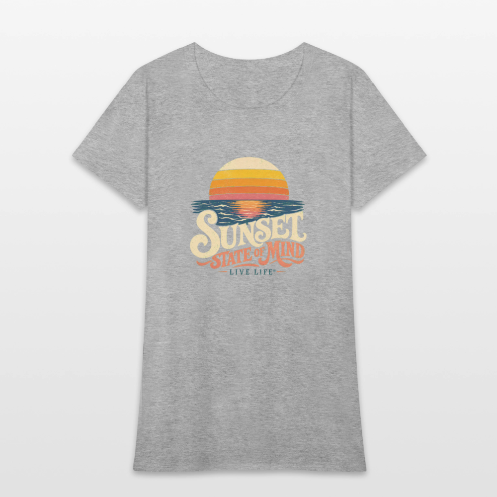 Sunset State of Mind Women's T-shirt - heather gray