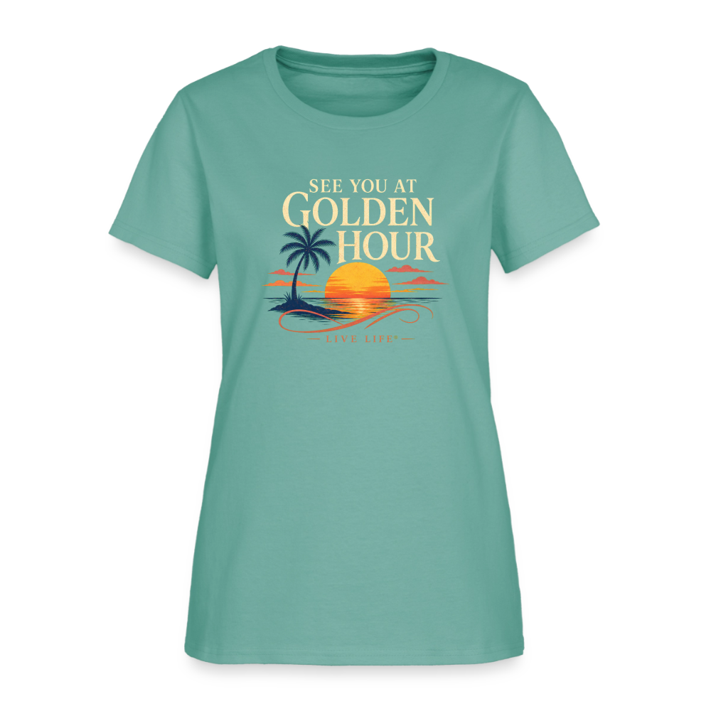See you at Golden Hour T-shirt - aquatic