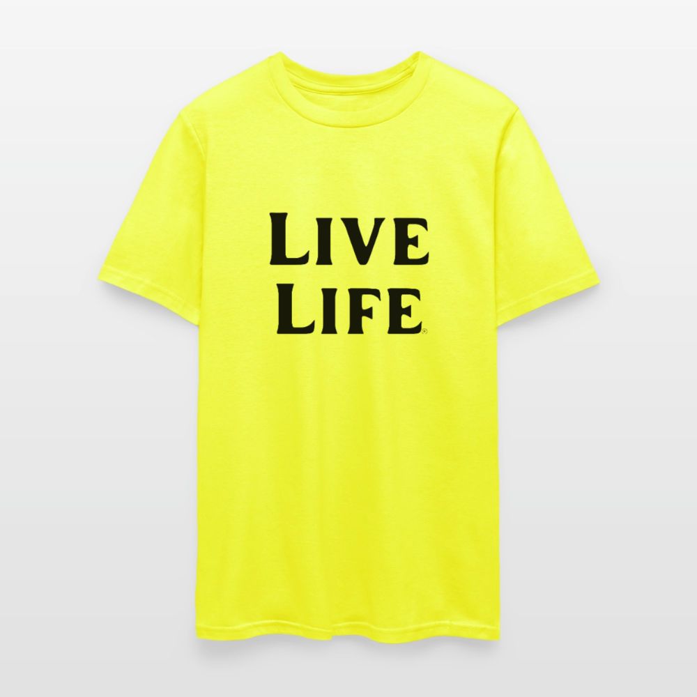 Live Life Men's T-Shirt | - safety green
