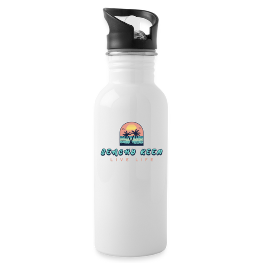 Beachy Keen Water Bottle - white