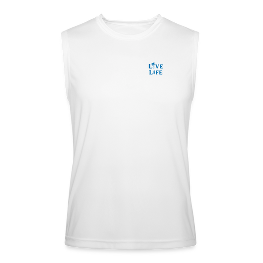 Men’s Performance Sleeveless Shirt - white