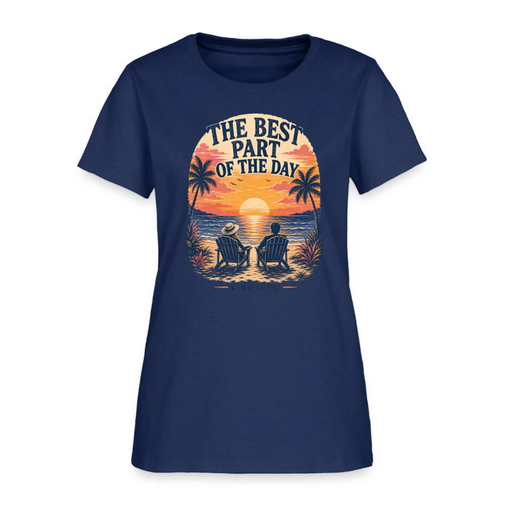 The best part of my Day!  Women's T-shirt -  blue dusk