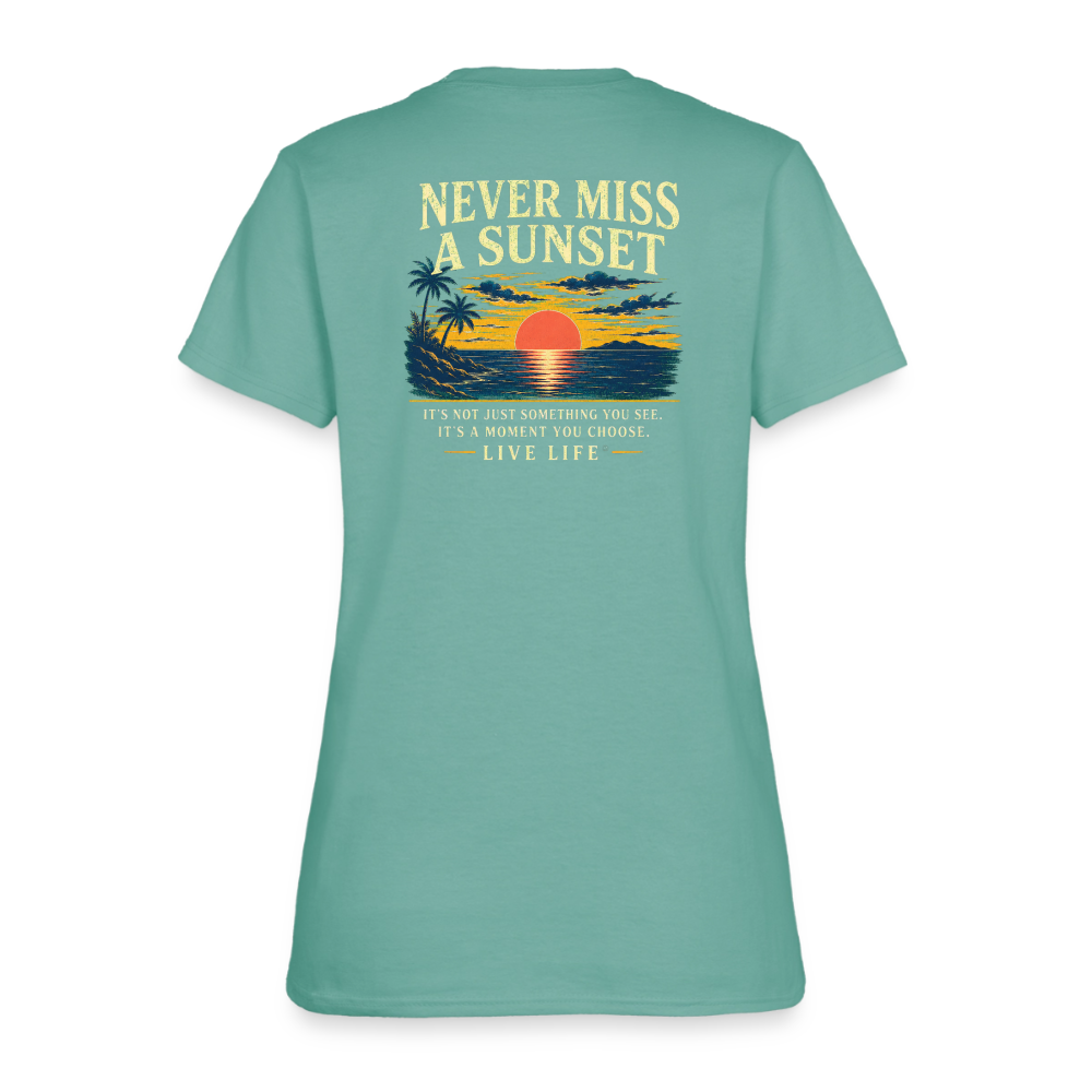 Sunset State of Mind Women's T-shirt - aquatic