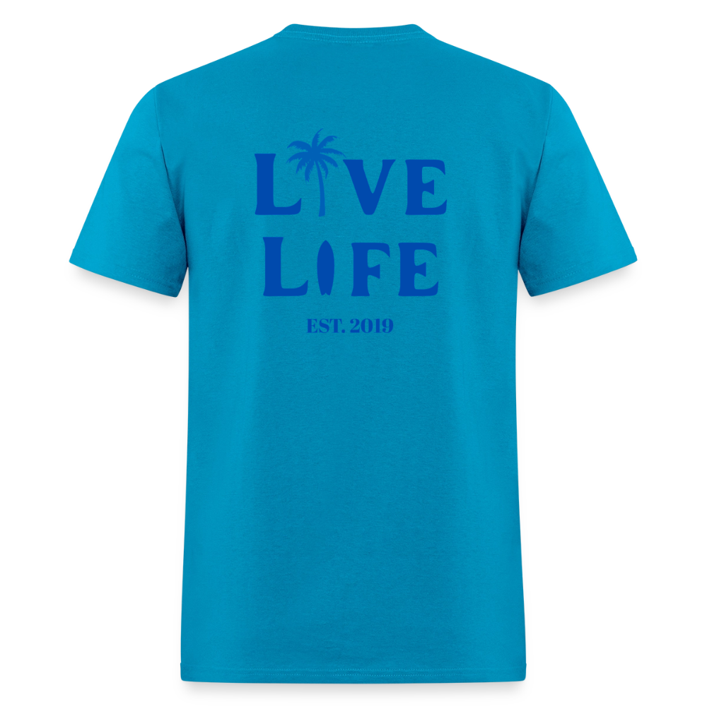 Live Life Coastal T-Shirt | - turquoise