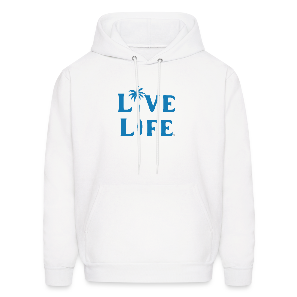 Live Life Unisex Hoodie - white