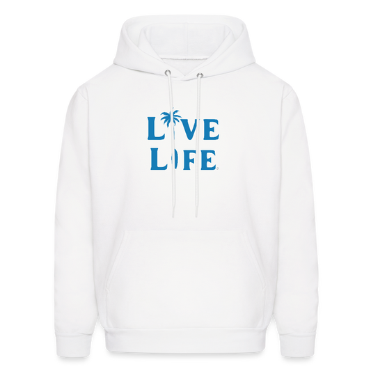 Live Life Unisex Hoodie - white