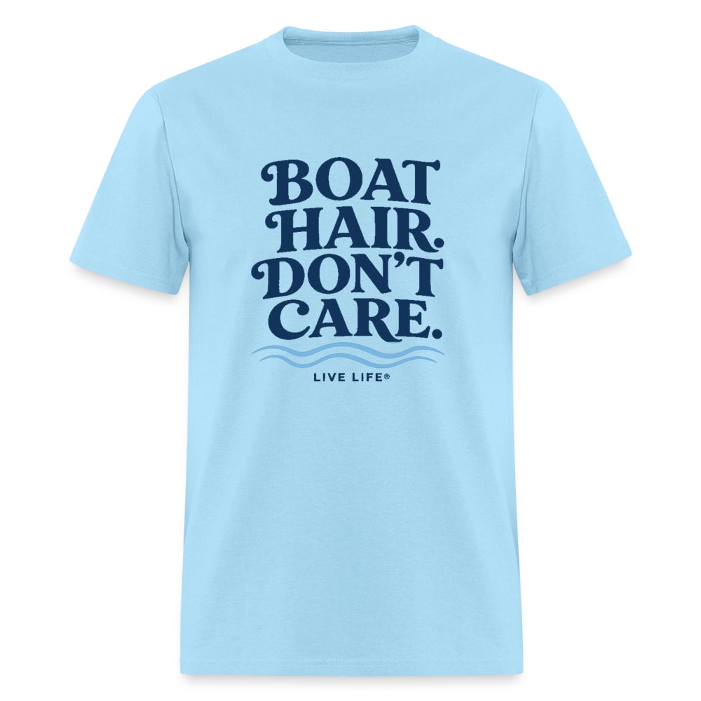 Boat Hair Don't Care - powder blue