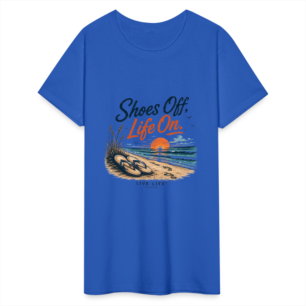 Shoes Off. Life On.™ Ultra Cotton Ladies T-Shirt - royal blue