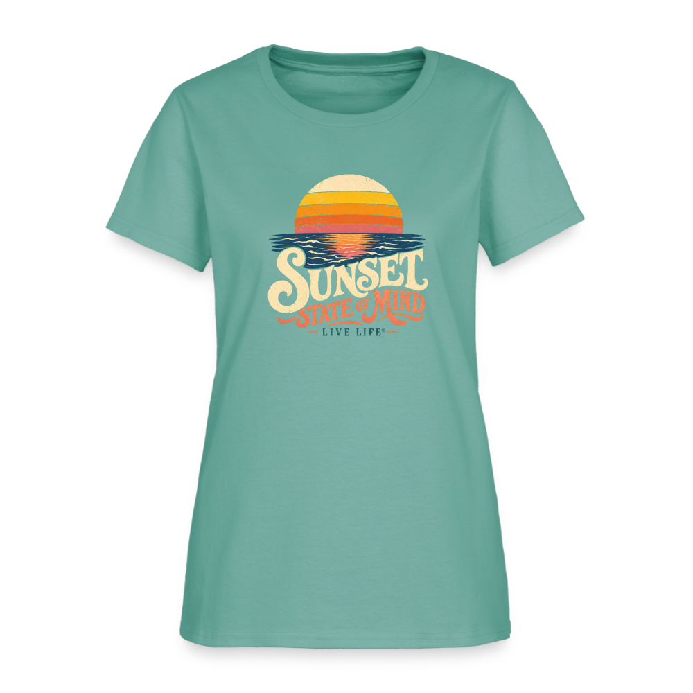 Sunset State of Mind Women's T-shirt - aquatic