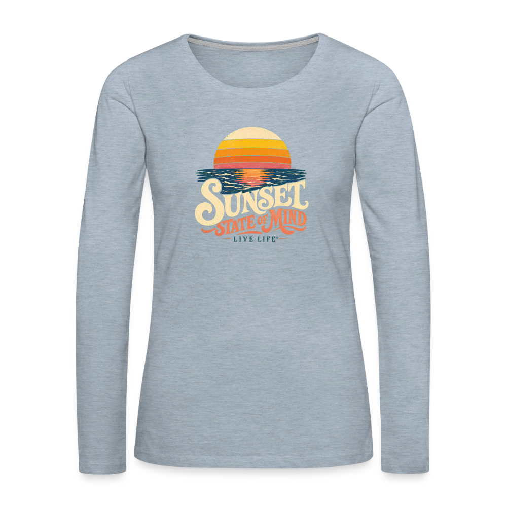 Sunset State of Mind Women's T-shirt - heather ice blue