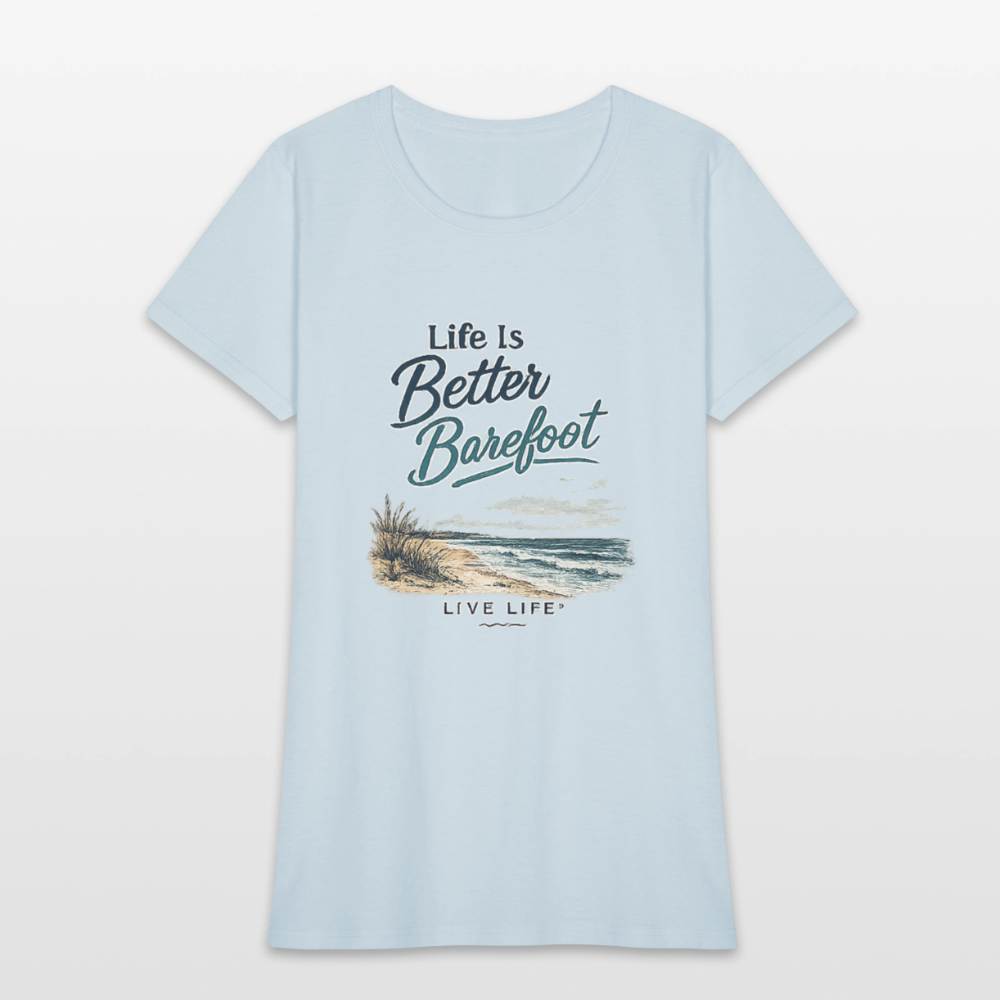 Life is Better Barefoot - light blue