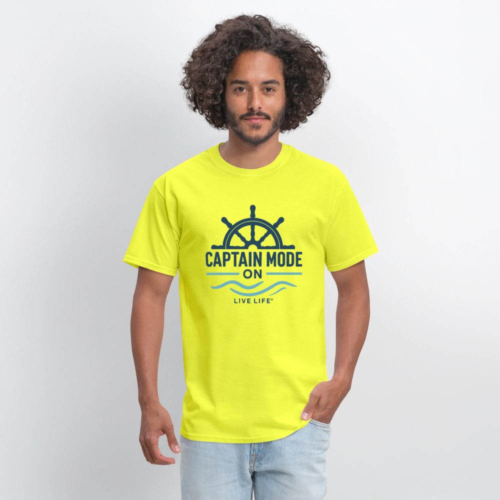 Captain Mode on  Men's T-Shirt | - safety green