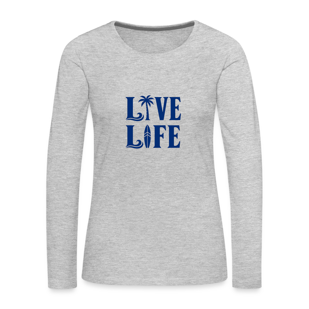 Women's Premium Long Sleeve T-Shirt - heather gray