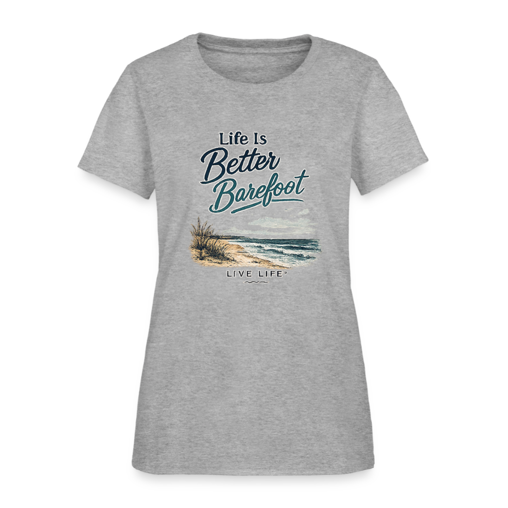Life is Better Barefoot - heather gray