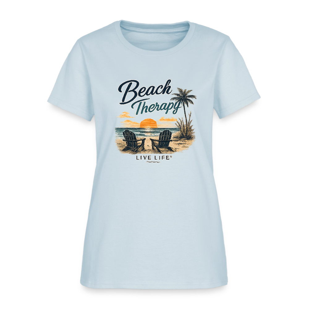 Beach Therapy women's T-shirt - light blue