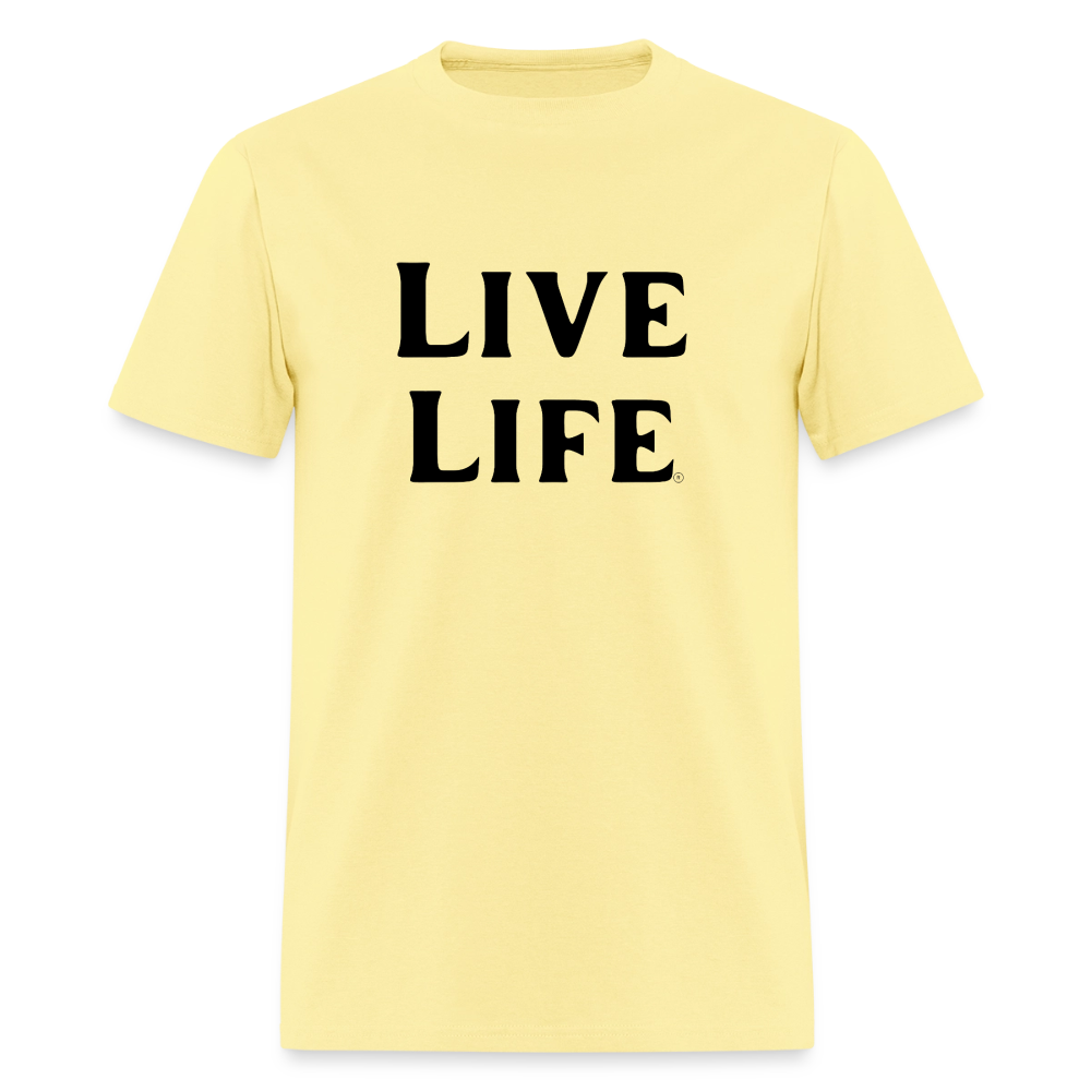 Live Life Men's T-Shirt | - cornsilk