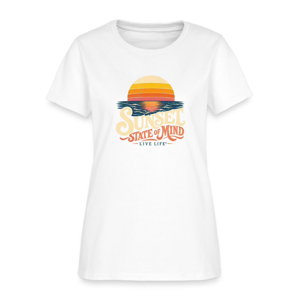 Sunset State of Mind Women's T-shirt - white
