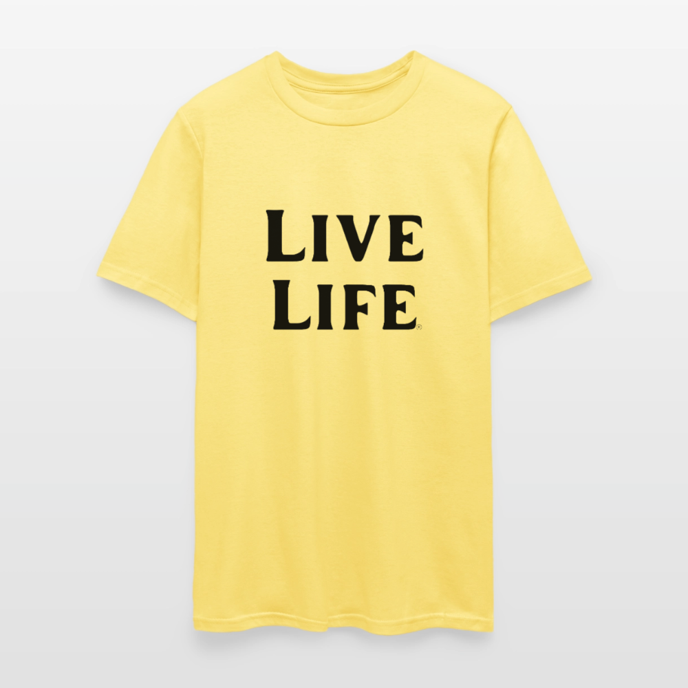 Live Life Men's T-Shirt | - cornsilk