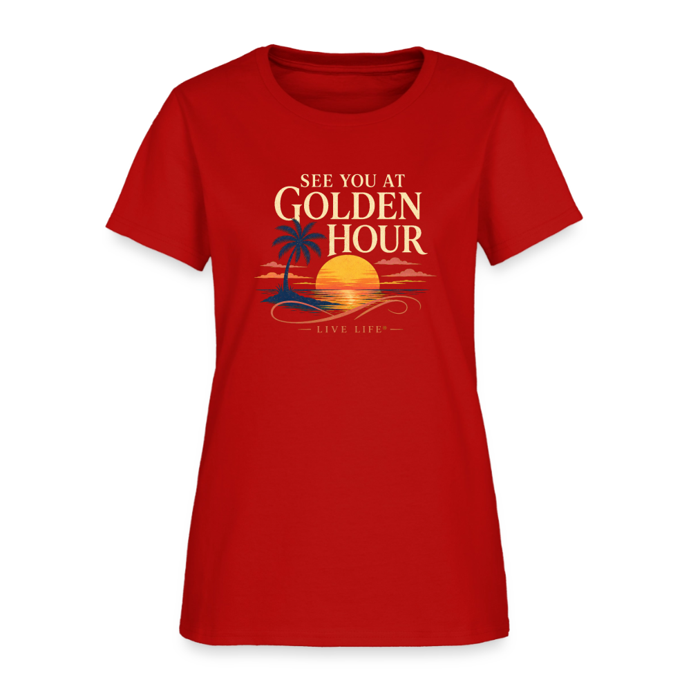 See you at Golden Hour T-shirt - red