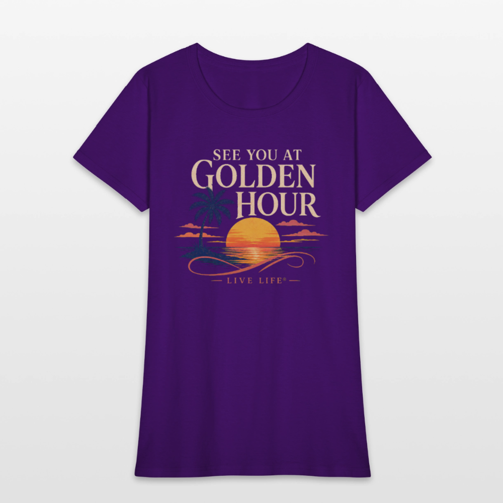 See you at Golden Hour Women's T-shirt - purple