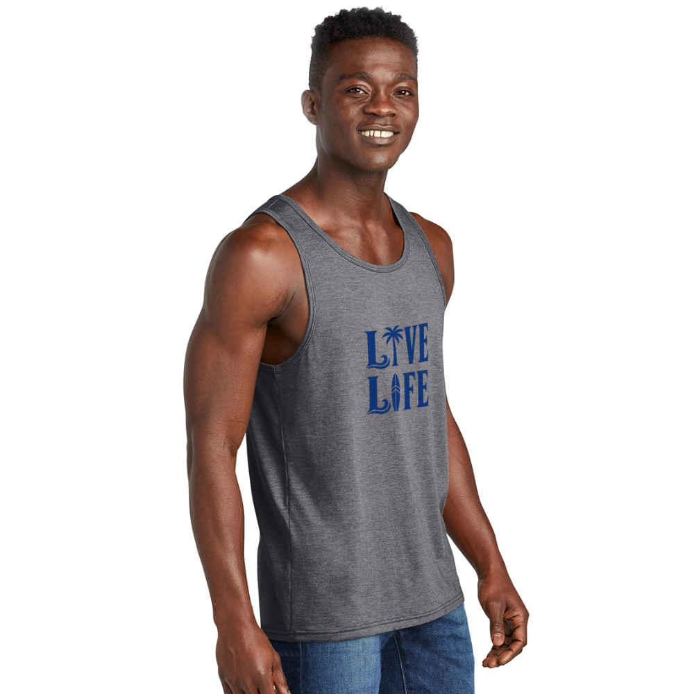 Unisex Tri-Blend Organic Tank - heather gray
