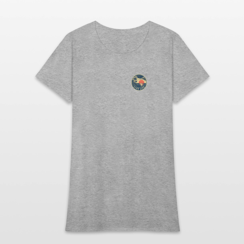 Shoes Off - Life On! Women's T-shirt - heather gray