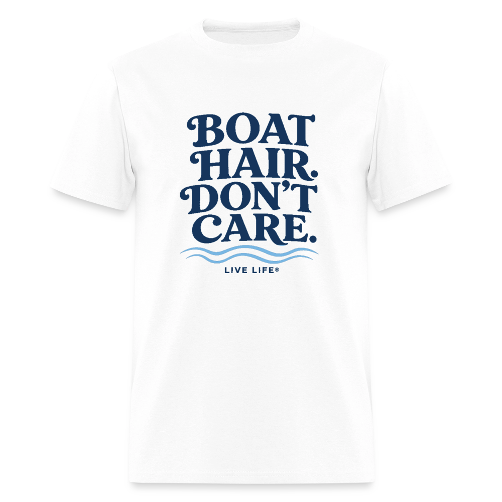 Boat Hair Don't Care - white