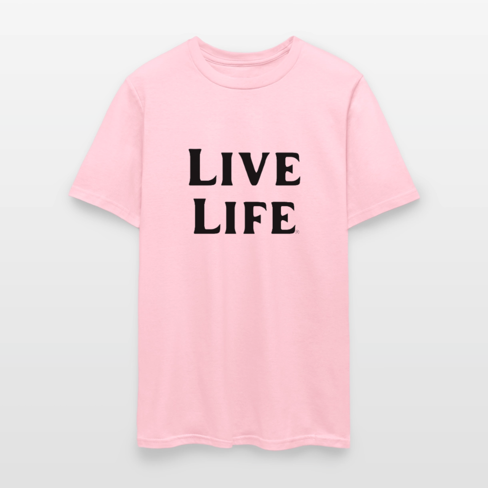 Live Life Men's T-Shirt | - pink