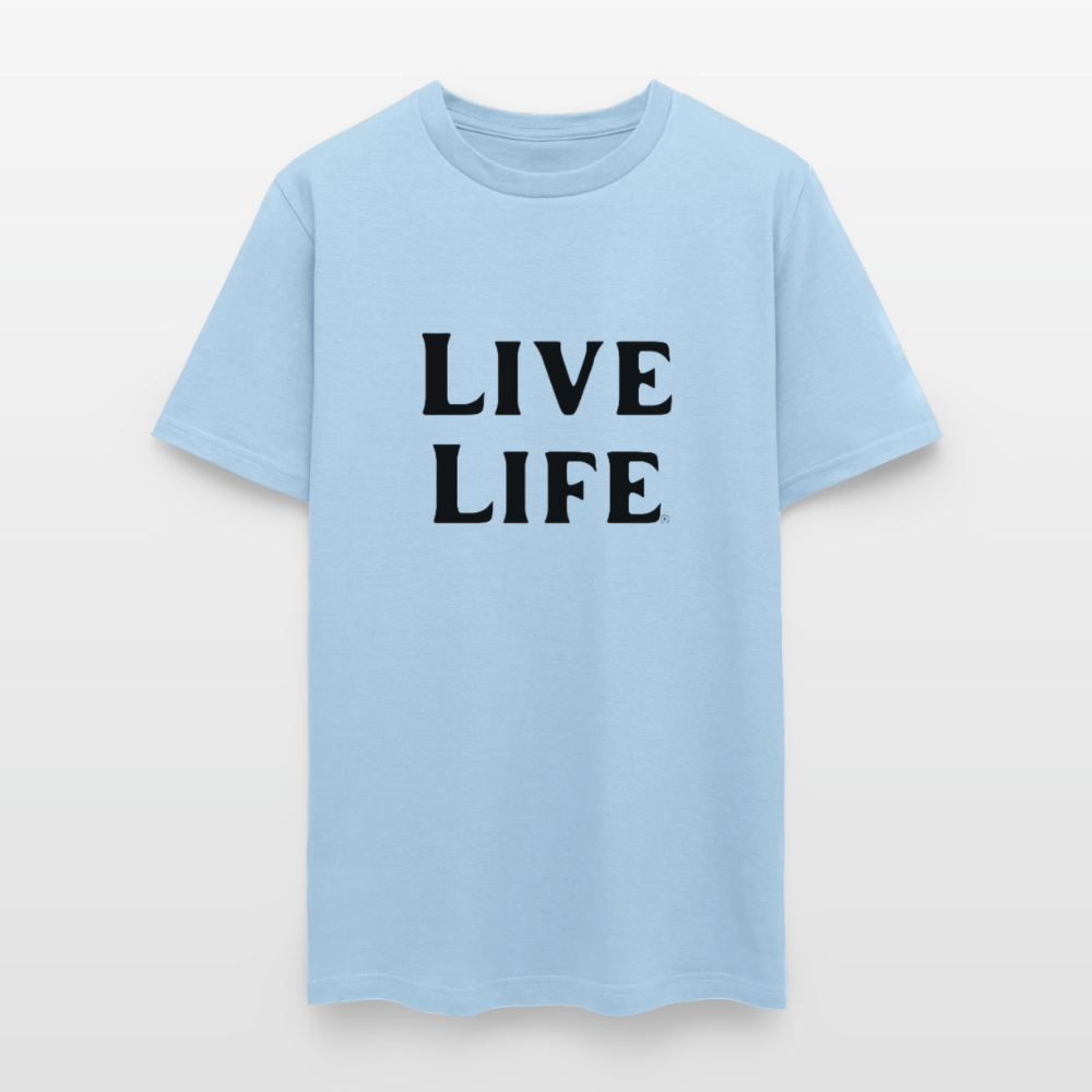 Live Life Men's T-Shirt | - powder blue