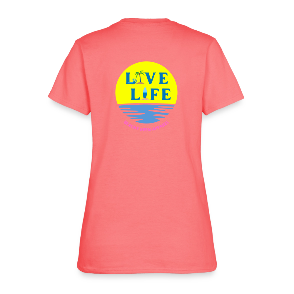 Live Life Beachy Keen - coral