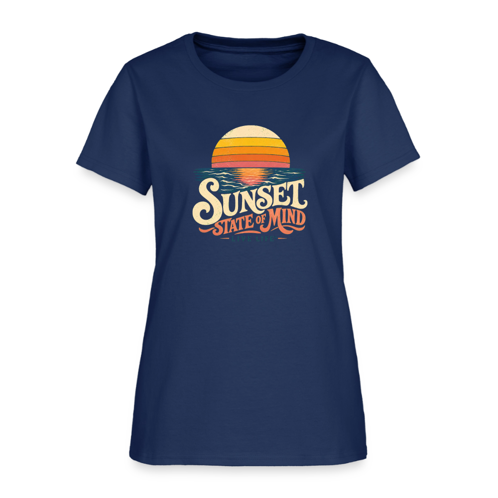 Sunset State of Mind Women's T-shirt -  blue dusk