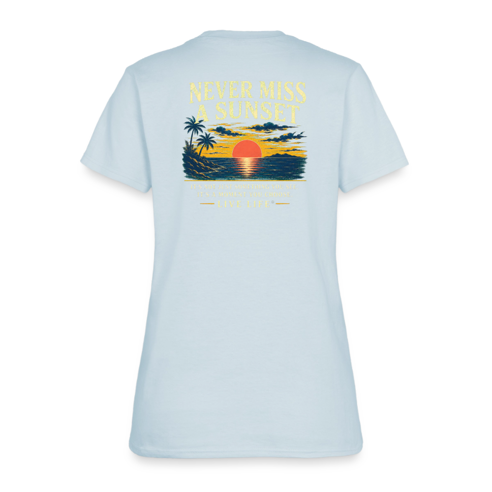 Sunset State of Mind Women's T-shirt - light blue